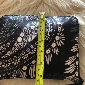 Vera Bradley nylon packable backpack black white gray paisley print Vera Bradley | Bags | Vera Bradley Nylon Packable Backpack  main image 4